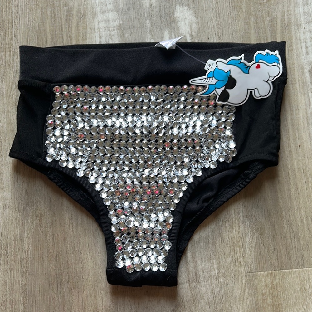 iHwartRaves rhinestone high waisted bottoms